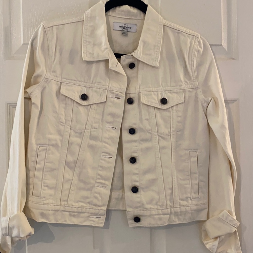 CJLA White Jean Jacket